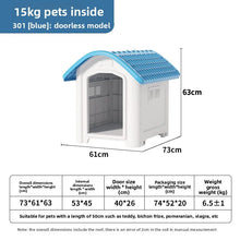 Load image into Gallery viewer, Large Waterproof Outdoor Dog House - Detachable &amp; Washable Dog Cage for Medium/Large Breeds, All-Weather Shelter
