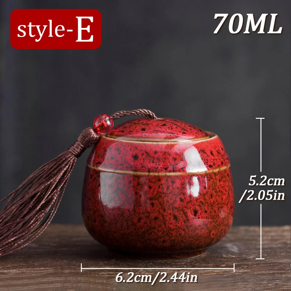 70ml Ceramic Mini Cremation Urn Memorial Container Pet Ashes Urn mall Keepsake Funeral Casket Pet Dog Cat Bird Mouse Columbarium