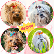Load image into Gallery viewer, Dog Bow 200PCS Hair Accessories Cute Puppy Bow Handmade Removable Bow With Rubber Band For Dogs and Cat Wholesale Pet Supplies
