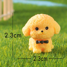 Load image into Gallery viewer, Mini Dog Figurines Set, 14 PCS Resin Puppy= Ornaments For Fairy Garden, Lawn Decor, Terrarium, Cake Topper= Christmas Ornament
