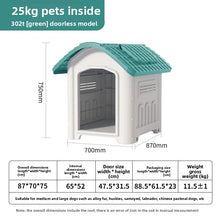 Load image into Gallery viewer, Large Waterproof Outdoor Dog House - Detachable &amp; Washable Dog Cage for Medium/Large Breeds, All-Weather Shelter
