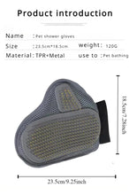 Load image into Gallery viewer, Pet Grooming Glove Hair Removal Gloves Cat Dog Fur Hair Deshedding Gentle Efficient Dog Combs Pet Bathing Massage Products
