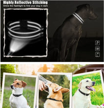 Load image into Gallery viewer, Dog Collar Reflective Adjustable Breathable Nylon Soft Padded DurableePet Collar for Small Medium Large Dog Bone Rope
