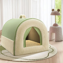 Load image into Gallery viewer, Four season universal, removable, washable, medium-sized, bear dog house, enclosed, safe dog house, pet bed
