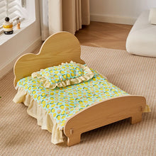 Load image into Gallery viewer, Wooden Dog Bed Four Seasons Universal Teddy Small Dog Summer Special Bed Suspended Off-the-und Pet Wood Bed
