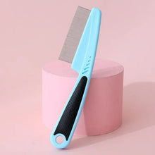 Load image into Gallery viewer, Dog Cat Grooming Comb - Teeth Shedding, Hair, Flea &amp; Lice Removal, Stainless Steel, Deworming, Opening Knots
