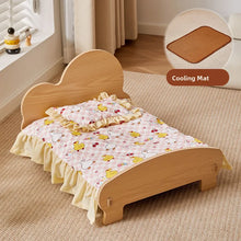 Load image into Gallery viewer, Wooden Dog Bed Four Seasons Universal Teddy Small Dog Summer Special Bed Suspended Off-the-und Pet Wood Bed
