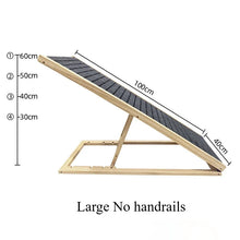 Load image into Gallery viewer, Foldable Small Dog Ramps Solid Wood Pine Stairs High Bed Dog Ramps Car Door Outdoor Pets Straight Ladder Climbing Pet Supplies
