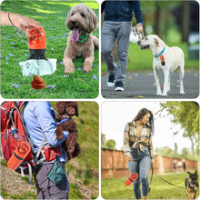 Load image into Gallery viewer, Dog Poop Scooper Set Claw Waste Picker with Leash Clip Poop Bag Dispenser LED Light Portable Hygienic Cleanup Tool for Pet Dogs
