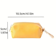 Load image into Gallery viewer, Pet poop bag dispenser dog garbage bag bag PU leather outdoor portable dog walking poop collection box
