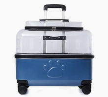 Load image into Gallery viewer, Portable Dog Strollers Carriers Travel Luxury Transparent Cats Strollers Cheap Outdoor Small Medium Suitcase Pets Supplies
