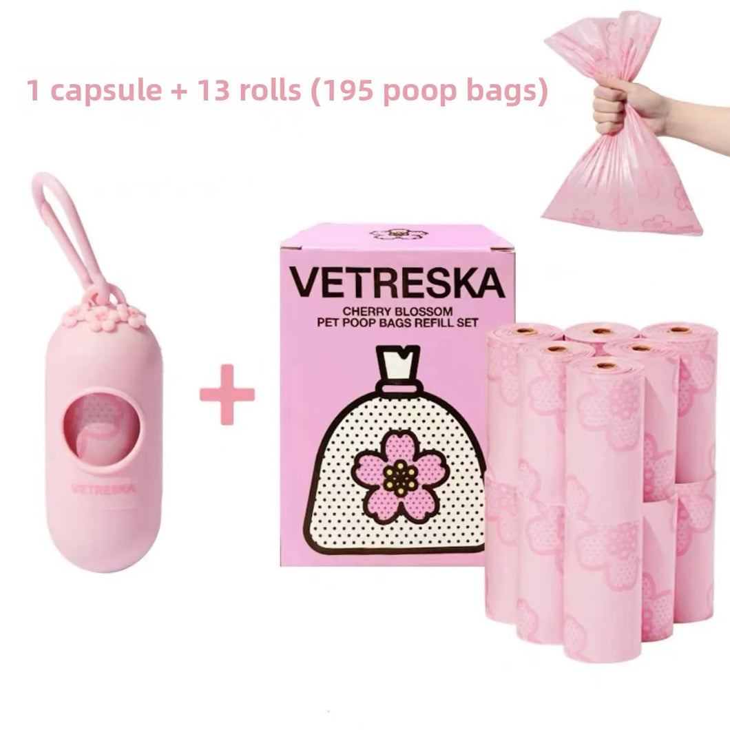 Bags for Dogs Poop Dispenser Outdoor Portable Pet Poop Bags Dog Cat Cleaning Supplies Accessories Pet Droppings Garbage Bag