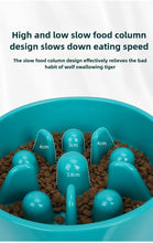 Load image into Gallery viewer, Dog Slow Feeder Slow Food Bowl  Anti-Choking Anti-tipping Delay eating Anti-slip pet food bowl easy to clean Slow down eating
