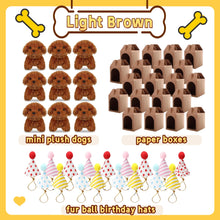 Load image into Gallery viewer, 12-80Set Mini Plush Puppy Stuffed Dogs with Keychain, Adopt A Pet Dog Party Favors Goodie Bags, Animals Bulk Gift Toys
