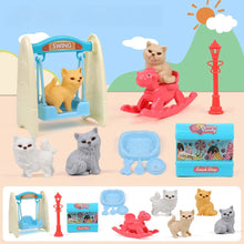 Load image into Gallery viewer, Cute Dog Pet Basket Family Toys Dog Doll Set Dog Cage Toys Scene Playing Toys Christmas Decoration Kids Pretend Play Gifts
