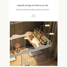 Load image into Gallery viewer, Household Pet Dog Fence House  Kennel Indoor Small Dog Teddy Bear Fence Isolation Door With Toilet Area  Cage
