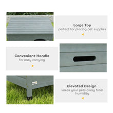 Load image into Gallery viewer, PawHut 31.5L Wooden Drative Dog Cage Kennel Wire Door with Lock Openable Top Removable Bm Dark Gray
