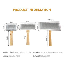 Load image into Gallery viewer, Pet Cat and Dog Grooming Supplies: Hair Remover Brush, Wood Combs, Flea Comb for Shedding
