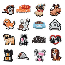 Load image into Gallery viewer, Cute Pet Animal Dog And Cat Shoe Charms Pack for Crocs - Accessory Set for Girls Boys Women Men Ideal Party Favor Gifts
