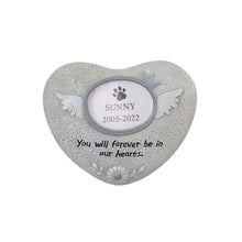 Load image into Gallery viewer, Personalized Pet Memorial Stone Dogs Name of Death Personalized Pet Loss Gifts Dog cat Grave Marker Plaque Tombstone Custom
