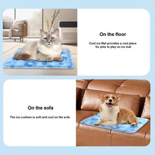 Load image into Gallery viewer, Dog Cooling Mat Summer Pet Self Cooling Pad Cat Bed Mat For Small Medium Large Dogs Indoor Dog Crate Mat
