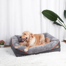 Load image into Gallery viewer, Large Dog Bed Soft Comfortable Anti Allergy Warm Fleece Removable Washable Cover Pet Bed Waterproof
