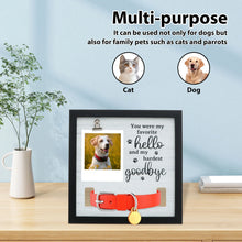 Load image into Gallery viewer, Pet Memorial Frame Solid Wood Pet Sympathy Photo Frame With Clip Hanging Dog Cat Loss Frame Postcard Photo Desktop Decoration
