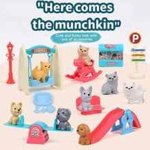 Load image into Gallery viewer, Cute Dog Pet Family Pretend Play Toy with Mini Fashion Cat House Kennel Bathtub Dog Doll Set, Ideal Gift for Kids
