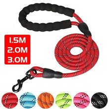 Load image into Gallery viewer, Reflective Dog Leash With Comfortable Padded Handle - Double Heavy Duty Traction Rope For Strong Dogs - Enhance Safety And Contr

