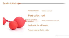 Load image into Gallery viewer, Dog Toys for Large Dogs Toy Rubber Molar Teeth Bite Train Solid Bite-resistant Elastic Non-toxic Odorless Pet Ball Toy
