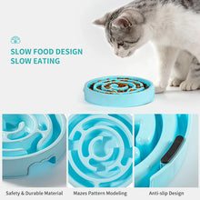 Load image into Gallery viewer, Pet Dog Slow Feeder Bowl Slower Food Feeding Dishes Fun Non Slip Anti-Gulping Eco Dog Bowl for Large Medium Small Dogs Puppy
