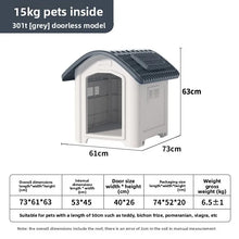 Load image into Gallery viewer, Large Waterproof Outdoor Dog House - Detachable &amp; Washable Dog Cage for Medium/Large Breeds, All-Weather Shelter
