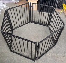 Load image into Gallery viewer, Freestanding Pet Gate Wooden Folding Fence For Doorways Halls Stairs And Home Great For Dogs And Puppies
