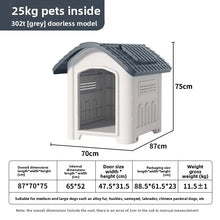 Load image into Gallery viewer, Large Waterproof Outdoor Dog House - Detachable &amp; Washable Dog Cage for Medium/Large Breeds, All-Weather Shelter
