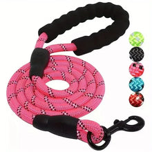 Load image into Gallery viewer, Reflective Dog Leash With Comfortable Padded Handle - Double Heavy Duty Traction Rope For Strong Dogs - Enhance Safety And Contr
