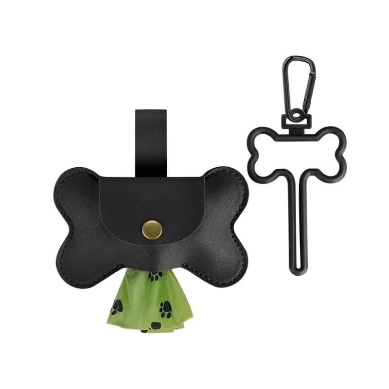 Dog Poop Pickup Bag Dispenser with Leash Clip Pet Waste Bag Dispenser for Dog Pooper Poop Bag Pet Outdoor Cleaning Supplies