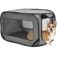 Load image into Gallery viewer, Dog Carriers Travel Crate Large Foldable Pop Open Kennel Portable Outdoor Cat Bag Animal Pet Bed Tent Crates Cage House
