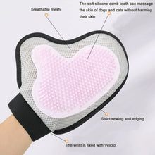 Load image into Gallery viewer, Pet Grooming Glove Brush for Cats Dogs Bath Massage Gloves for Bathing Grooming Softy Comfortable Animal Hair Removal Tool

