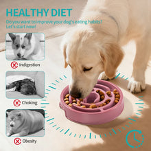 Load image into Gallery viewer, Pet Dog Slow Feeder Bowl Slower Food Feeding Dishes Fun Non Slip Anti-Gulping Eco Dog Bowl for Large Medium Small Dogs Puppy
