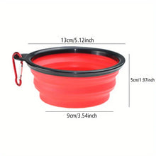 Load image into Gallery viewer, Dog Folding Bowl Portable Dog Travel Bowl Dog Food Water Bowl for Outdoor Walking Silicone Dog Food Water Bowl with Bowl Lip
