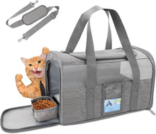 Load image into Gallery viewer, Cat Carrier for Large Cats 20 lbs, Medium Cat Under 25 lbs, Dog Carriers for Small Dogs, Soft Travel Pet Carrier
