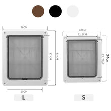 Load image into Gallery viewer, Strong Lockable Dog Door with Privacy Protection Flap Gate Pet Dog Door For Big Small Dogs Pet Safety Doors Easy to Install

