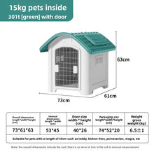 Load image into Gallery viewer, Large Waterproof Outdoor Dog House - Detachable &amp; Washable Dog Cage for Medium/Large Breeds, All-Weather Shelter
