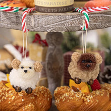 Load image into Gallery viewer, Felt Dog Christmas Ornaments Set Cute Holiday Tree Pendants Handmade Xmas Decorations for Pet Lovers Festive Gift Ideas
