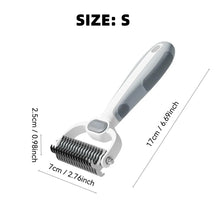 Load image into Gallery viewer, Dog Cat Grooming Brush, Double-Sided Deshedding - Dematting Undercoat Rake and Pin Brush for Long and Short Haired Dogs Cats
