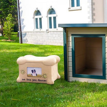 Load image into Gallery viewer, Resin Pet Urns Dogs Cats Cremation Urn Peaceful Memorial with Photo Frame Cremation Urns for Animal Ashes Funeral Pet Ashes Box
