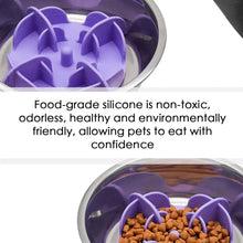 Load image into Gallery viewer, Pet Bowl Slow Feeder | Silicone Dog Slow Feeder Bowl Large Breed | Pet Slower Food Feeding Dishes Interactive Bloat Stop Dog Bow
