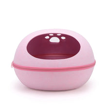 Load image into Gallery viewer, Cat Bed Detachable Natural felt Cat Bed Breathable Cat Cave Dark Gray Cat Bed House With Cushion for Pets Cats Pet Accessories
