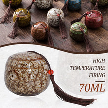 Load image into Gallery viewer, 70ml Ceramic Mini Cremation Urn Memorial Container Pet Ashes Urn mall Keepsake Funeral Casket Pet Dog Cat Bird Mouse Columbarium
