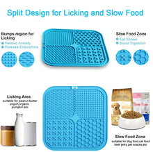 Load image into Gallery viewer, 4in1 Dog Licking Mat Split Puzzle Designed Healthy Slowly Feeding Relief Anxiety Safe Material Washable Feeder Pad Pet Supplies
